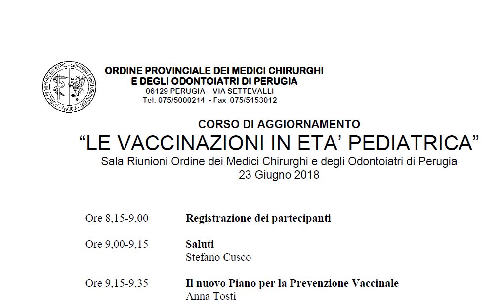 Vaccinazioni Pediatria